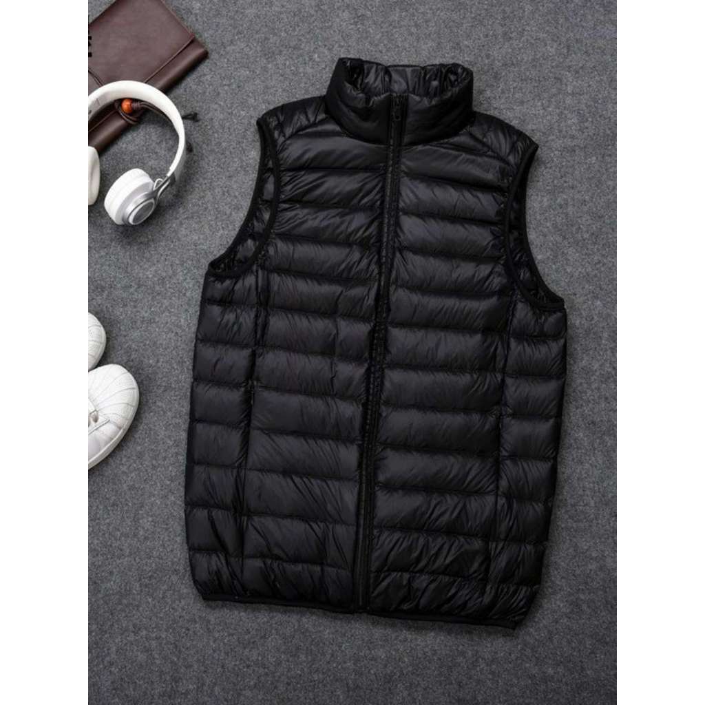 W Colete de lã de inverno masculino colete de algodão quente engrossado esportes colete curto jaqueta lazer esportes