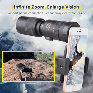 [Zoom Contínuo] High Definition Metal Monoculars Portable Monoculars para Observação/Foto/Celular