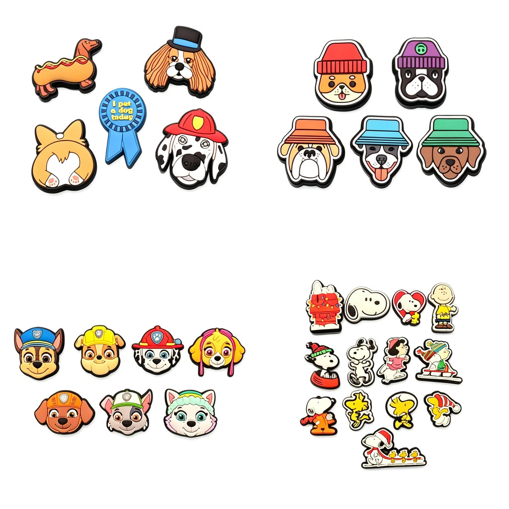 100 # Miss Zoe Cães Dos Desenhos Animados Buraco Sacos Acessórios DIY Bonito Animal Encantos
