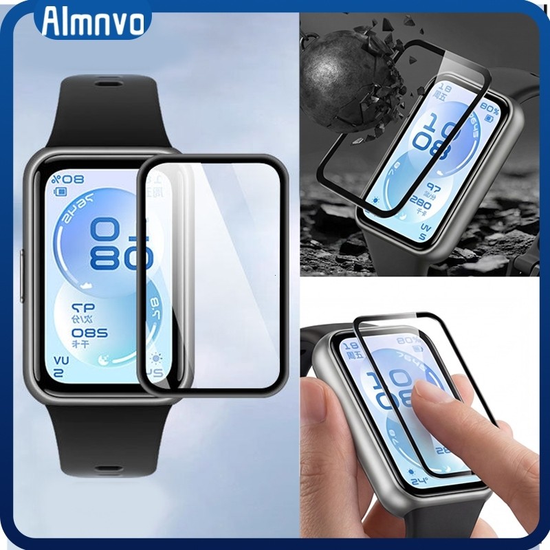 Película Macio De Com Vidro for Relógio Smartwatch Huawei Band 11 11 Pro/Huawei Band 10 9 8 7 NFC