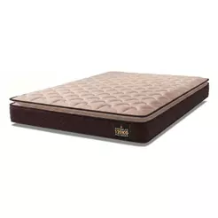 Colchão Casal Queen Espuma D33 Pillow Top Millenium 158x198x19cm Marrom Hellen - Suporta Até 120 Kg