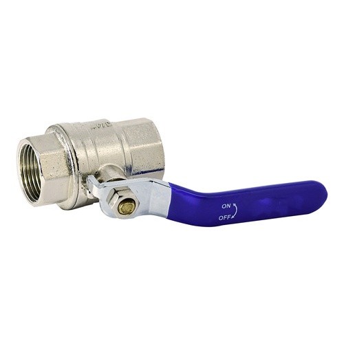 Registro Válvula De Esfera Passagem Plena Alavanca 3/4 Metal Controle Agua Vazao Maxima Vedacao Total