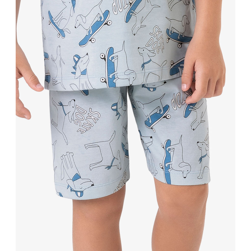 Pijama Meia Malha Rovi Kids Azul