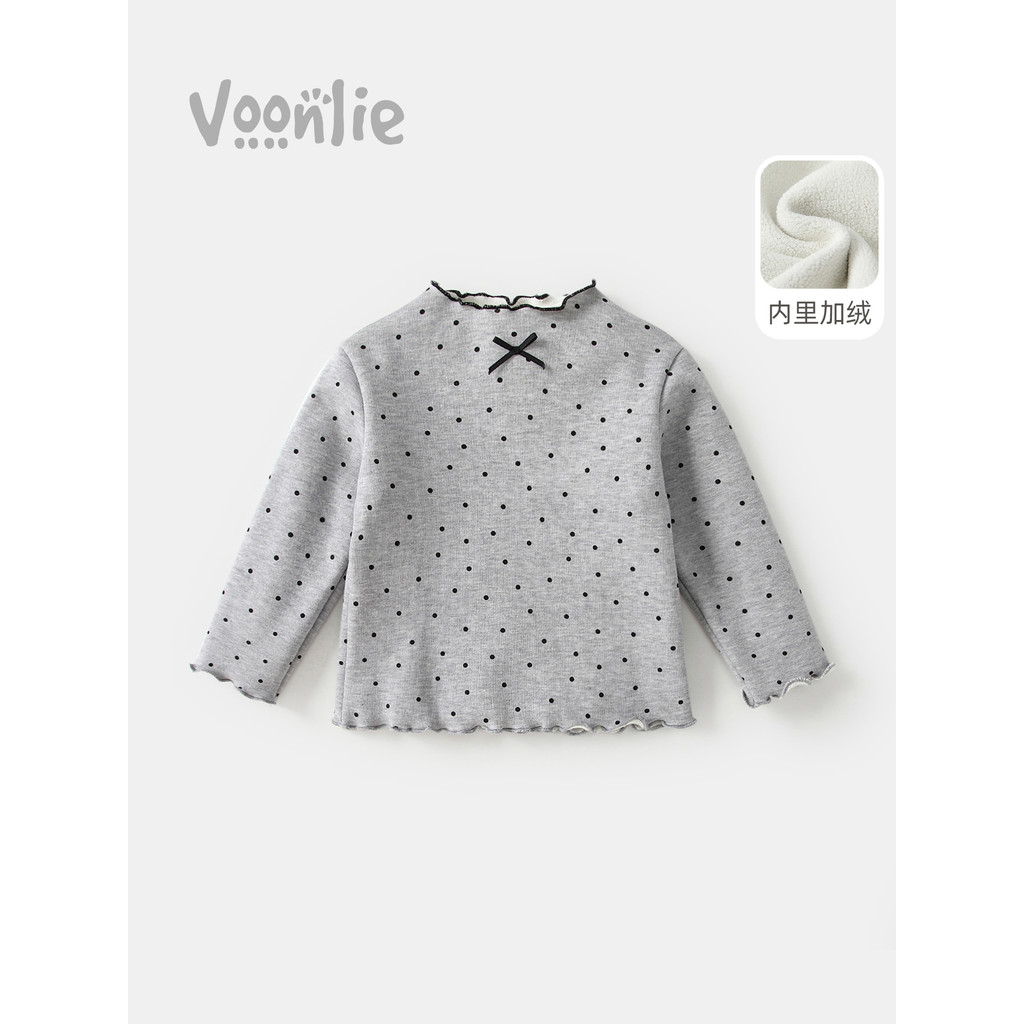 Fan Hunter meninas camiseta de manga comprida inverno estilo ocidental crianças princesa camisa de fundo feminino bebê f