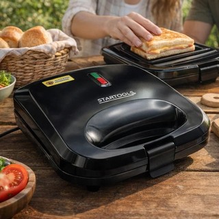 Sanduicheira Grill Elétrica Chapa Assadeira Esquenta Aquecer Pão Lanche Derreter Quente