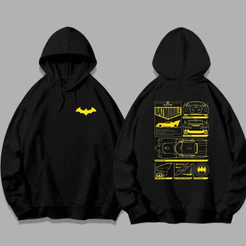 Moletom Blusa de Frio Canguru Batmann Super Heroi Franelado Algodão Quentinho Lançamento Unissex