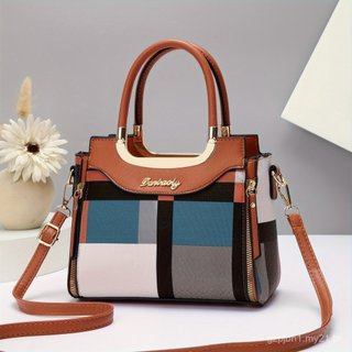 Presente para Mãe: Nova Bolsa Grande Capacidade, Bolsa de Ombro, Conjunto de Várias Peças, Elegante, Simples, com Estamp