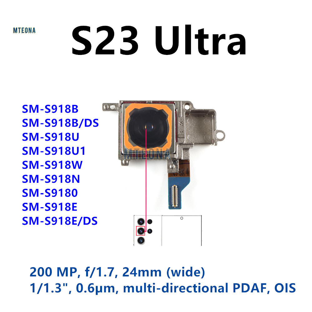Módulo De Câmera Traseira Principal De 200MP Para Samsung Galaxy S23 Ultra S918E