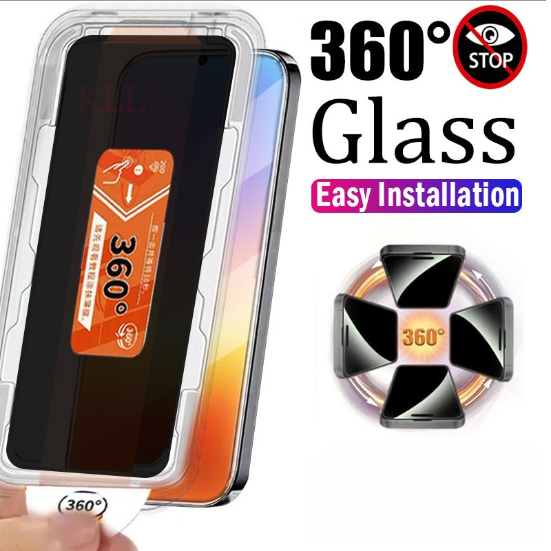 Vidro Temperado Anti-peep De 360 Graus Para Samsung S26 Ultra S25 Edge S24 S23 S22 Plus Protetor De Tela De Privacidade 