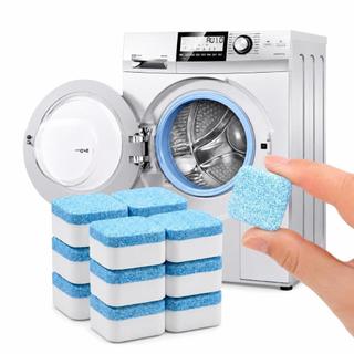 Kit 48 Pastilhas para Limpeza de Máquinas de Lavar Roupas Efervescentes Multifuncional Máquinas de Lavar