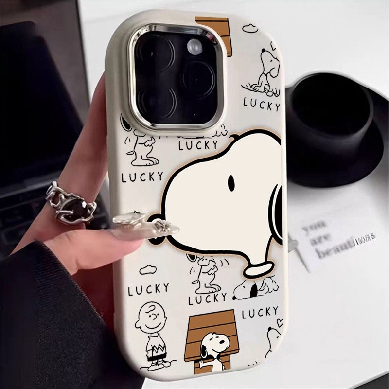 Capa De Telefone Snoopy Dos Desenhos Animados Para Samsung Galaxy A17 A07 A12 A13 A36 A26 A03S A04 A05 A05S A52 A52S A53