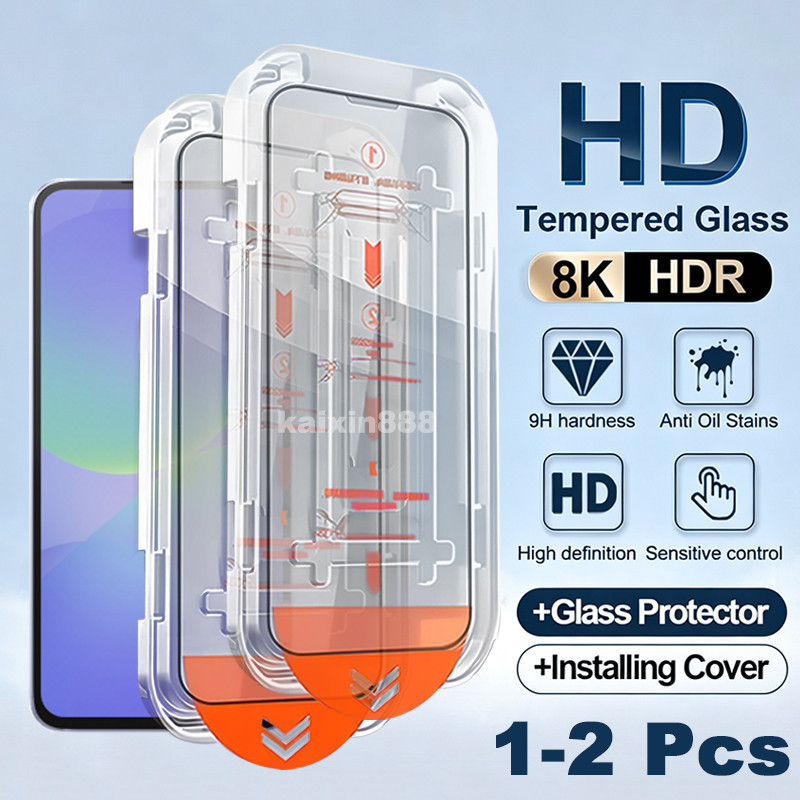 1-2 Pcs Samsung A36 5G Cobertura Completa Vidro Temperado Para A57 A37 A27 A56 A26 A55 A35 A25 A54 A34 A24 A13 A12 A11 N