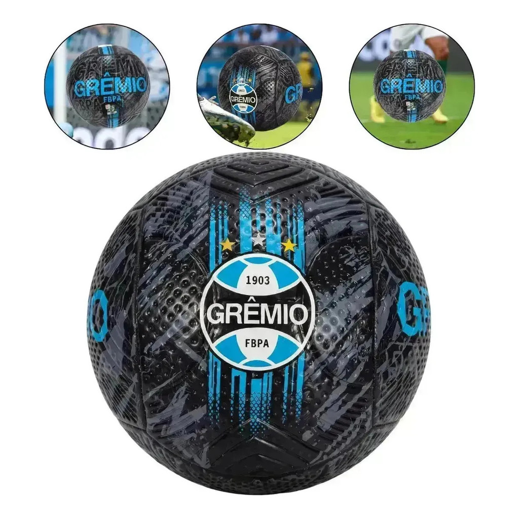Bola De Futebol Grêmio FBPA Nº5 Dualt 2150 PVC Câmara Borracha Para Campo Treino E Recreação