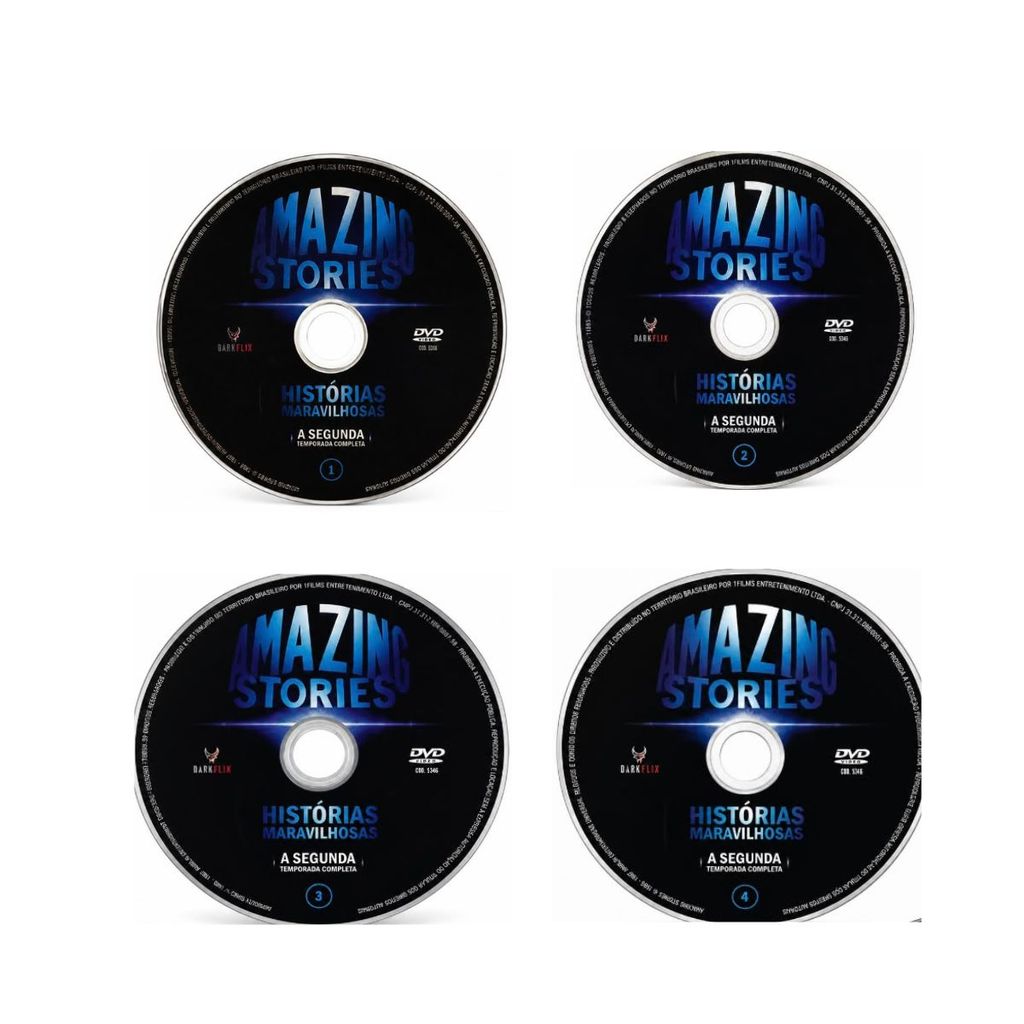 Amazing Stories:Histórias Maravilhosas:2 Temporada Completa-DVD-DarkFlix-4 Discos-Somente Mídia