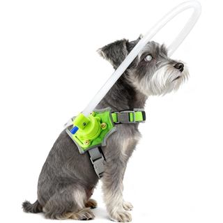 Coleira Halo para Cães Cegos com Efeito Fluorescente, Anel de Segurança Protetor Ajustável com Tiras Refletivas, Auxílio