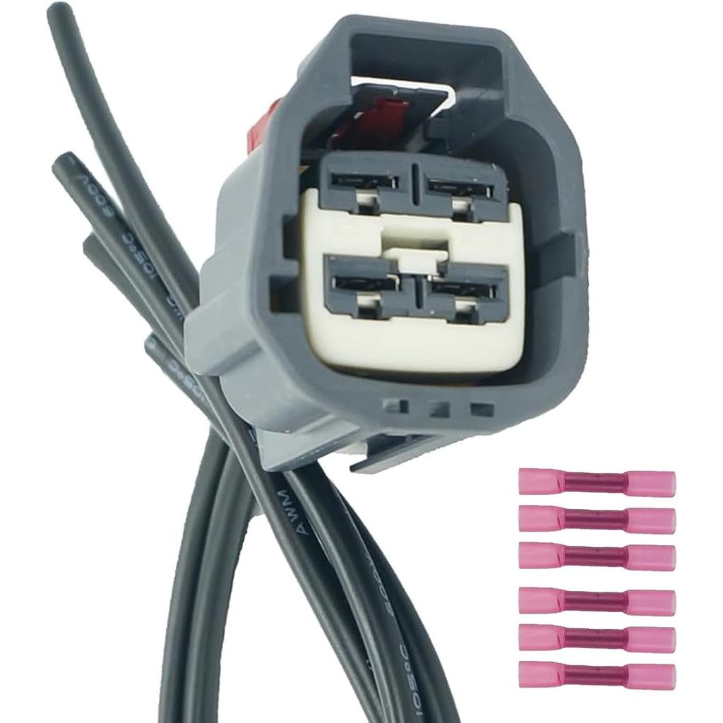 Conector de Fiação para Ventilador de Arrefecimento do Radiador do Motor de 4 Vias Compatível com Ford Mustang 2000-2014