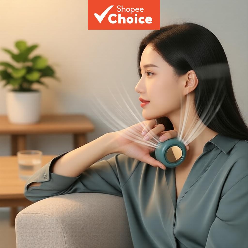 Ventilador portátil sem hélice clip-on: resfriamento silencioso para cintura, camisa, perfeito para carrinho, mesa e