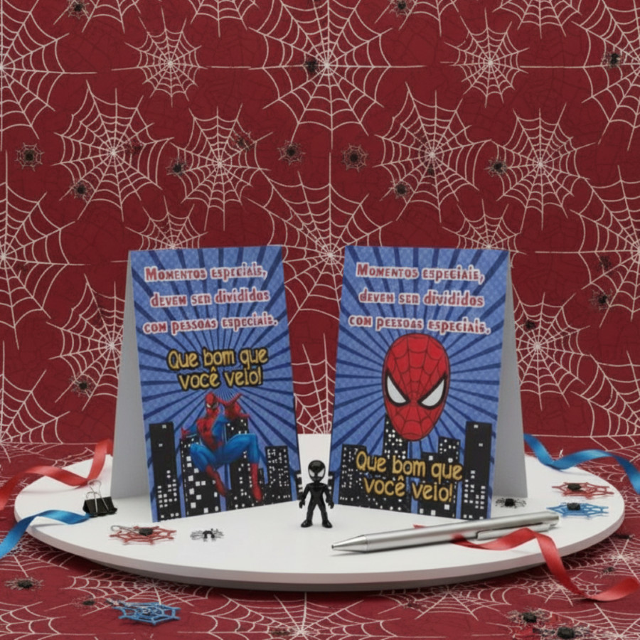 Plaquinhas de agradecimento enfeite/centro de mesa -HOMEM ARANHA