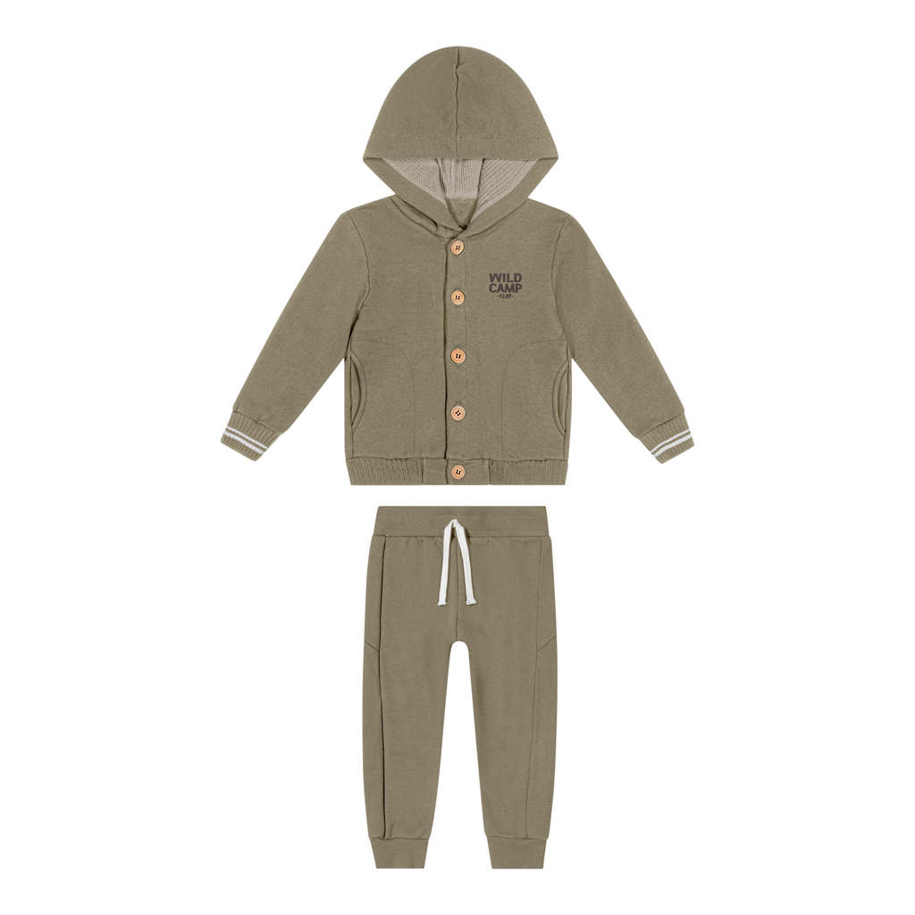 Conjunto Infantil Menino Com Capuz Colorittá Verde