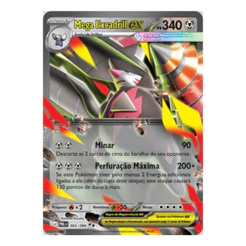 Carta Pokémon Mega Excadrill Ex 065/084 Rara Dupla Copag