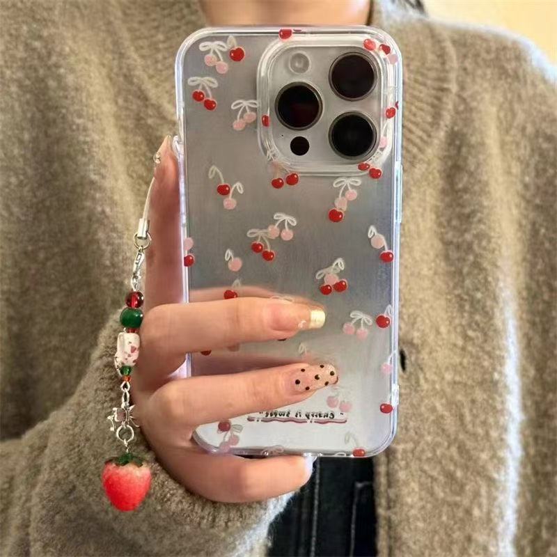 Arco Cereja Amor Caso Para Samsung Galaxy A07 A17 A27 A57 A56 A34 A54 A06 A37 A53 A25 A14 A16 A55 A35 A15 A36 A26 A24 A5