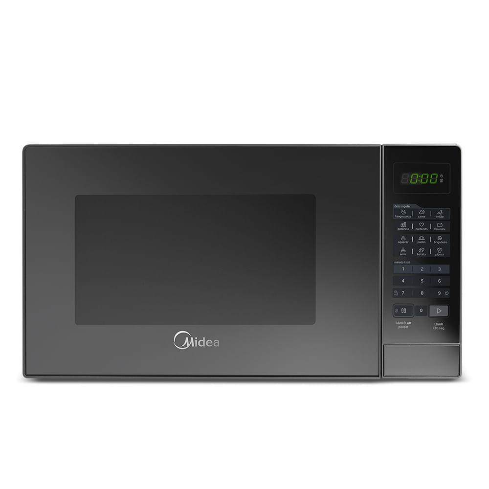 Micro-ondas 20L Prata Porta Espelhada Minuto Fácil Midea