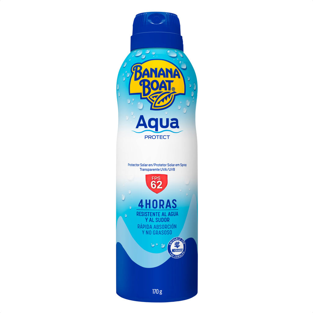 Protetor Solar Aerossol Banana Boat Aqua Protection Fps 62 - 170g