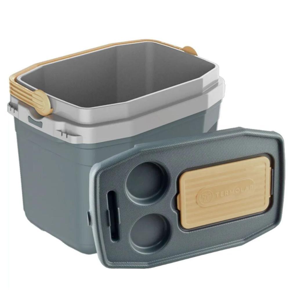 Caixa Térmica Termolar SUV 20L Amarelo Sertão Cooler Para Praia Pesca Camping