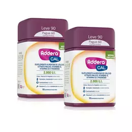Kit 2 Vitaminas D Addera Cal 2000UI - 90 Comprimidos