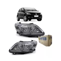 Par Farol Principal Gol Voyage Saveiro G5 Cromo Onix Origina