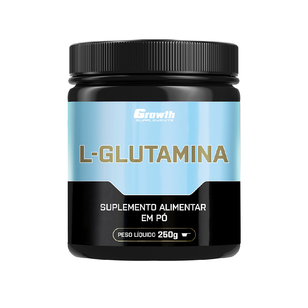 L-glutamina 250g Growth Supplements - Sem Sabor Em Pó