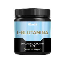 L-glutamina 250g Growth Supplements - Sem Sabor Em Pó