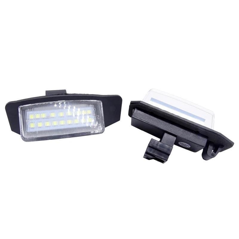 1 Par De Luzes Da Placa De Licença Do Número Carro LED Lâmpadas Traseiras Acessórios Automóveis Para Mitsubishi OUTLANDE