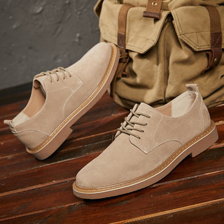 Camurça sapatos de couro casuais masculinos novo estilo resistente ao desgaste carne tendão sola macacão Nubuck couro sa