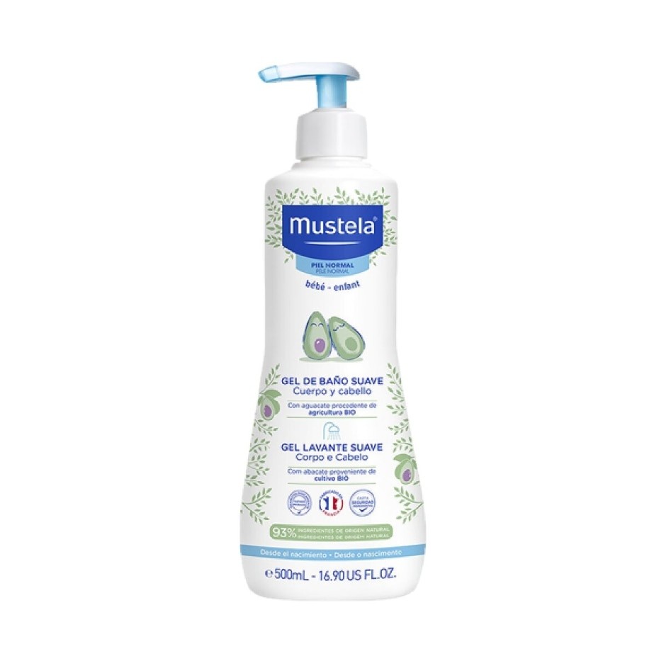Gel de Banho Mustela Bebê Corpo e Cabelo 500ml