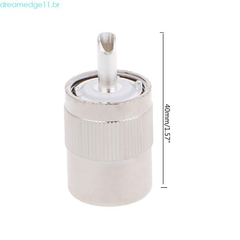 dreamedge11 UHF PL259 Plug Solda RG8 RG213 LMR400 7D-FB Conector Prata
