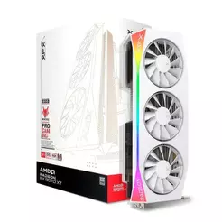 Placa de Video XFX Radeon RX 9070 XT Mercury White OC Magnetic Air Edition, 16GB, GDDR6, 256-bit, RX-97TMARGW9