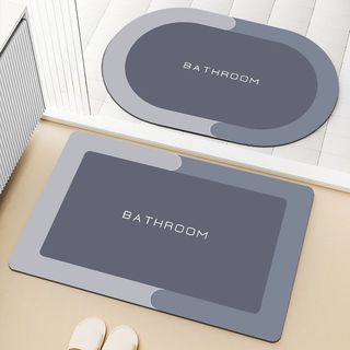 Tapete absorvente para banheiro, tapete de chão para banheiro, porta de entrada de lama diatomácea, absorvente, antiderr