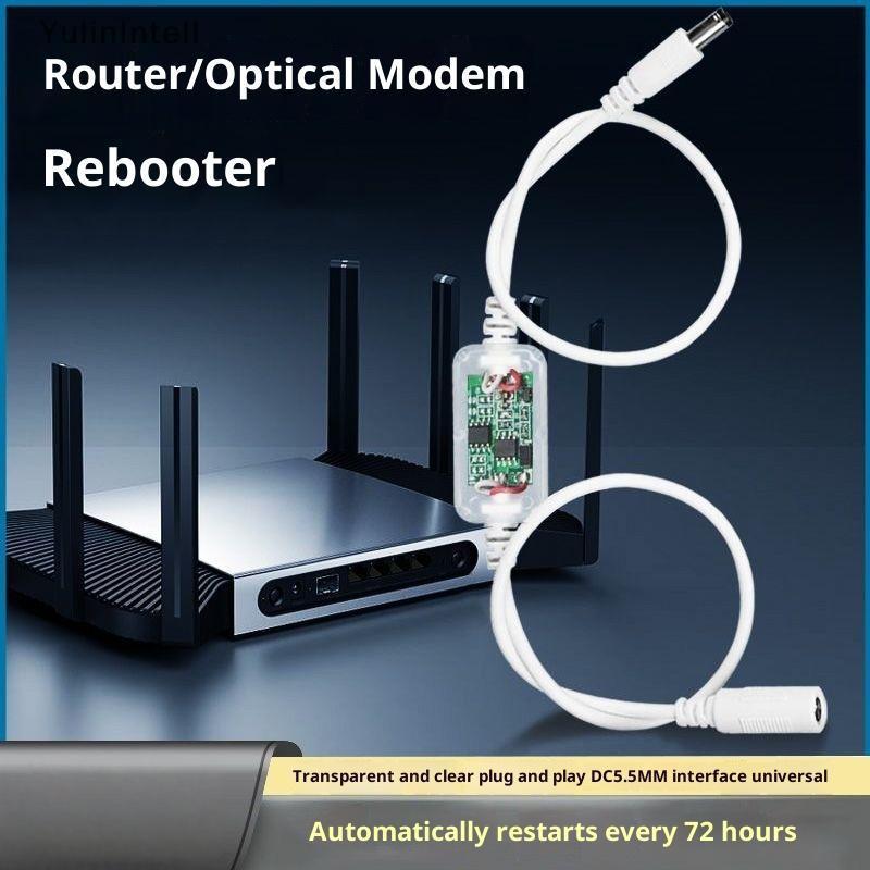1 Pçs Cronometragem 24H Desligamento Automático Linha De Reinicialização DC 5V-15V 5.5x2.1mm Rout-er WiFi Roteador Módul