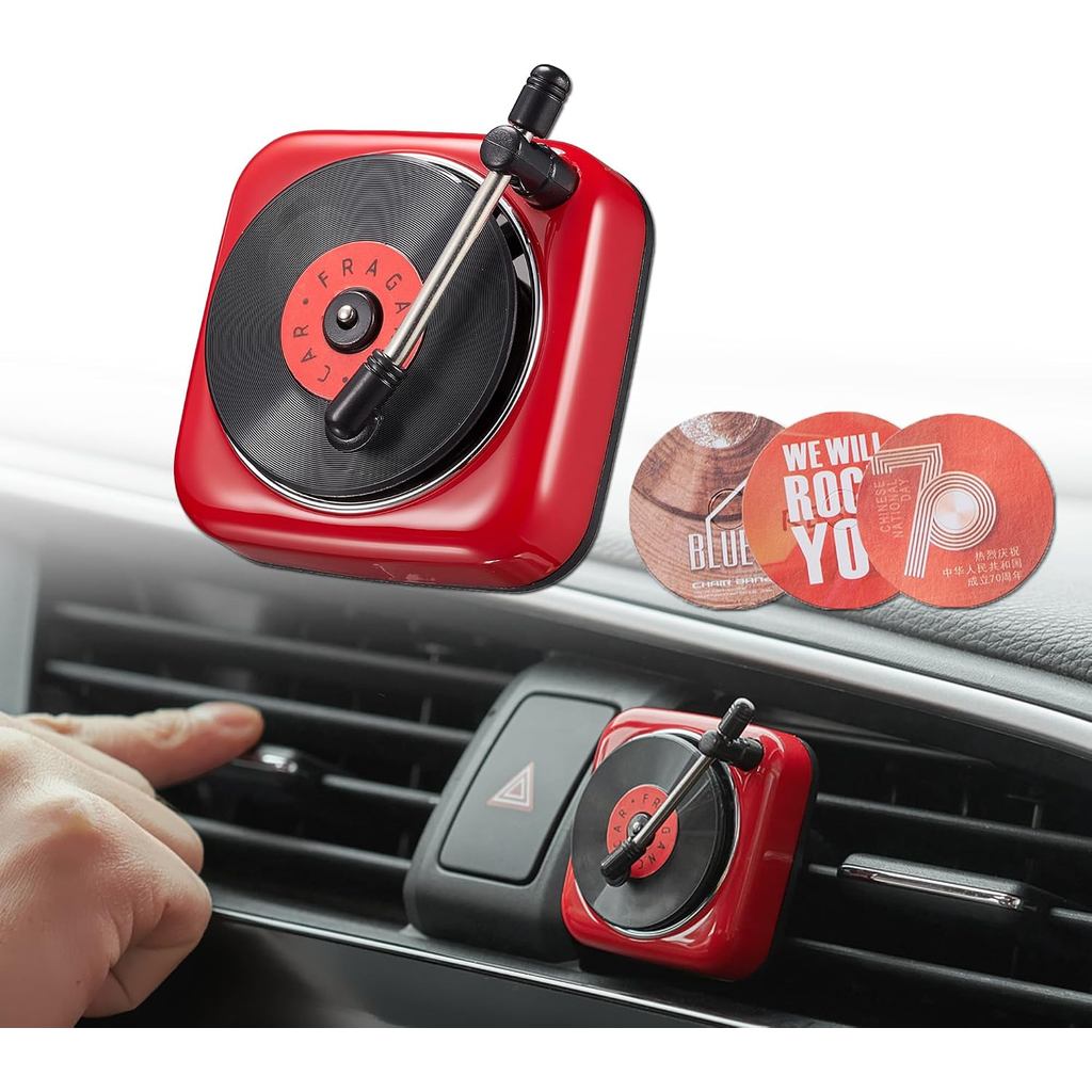 Clipes De Ventilação De Carro Para Toca-Discos , Ambientador , Estilo Retrô , Capa De Álbum , Clipe De Saída De Ar Condi