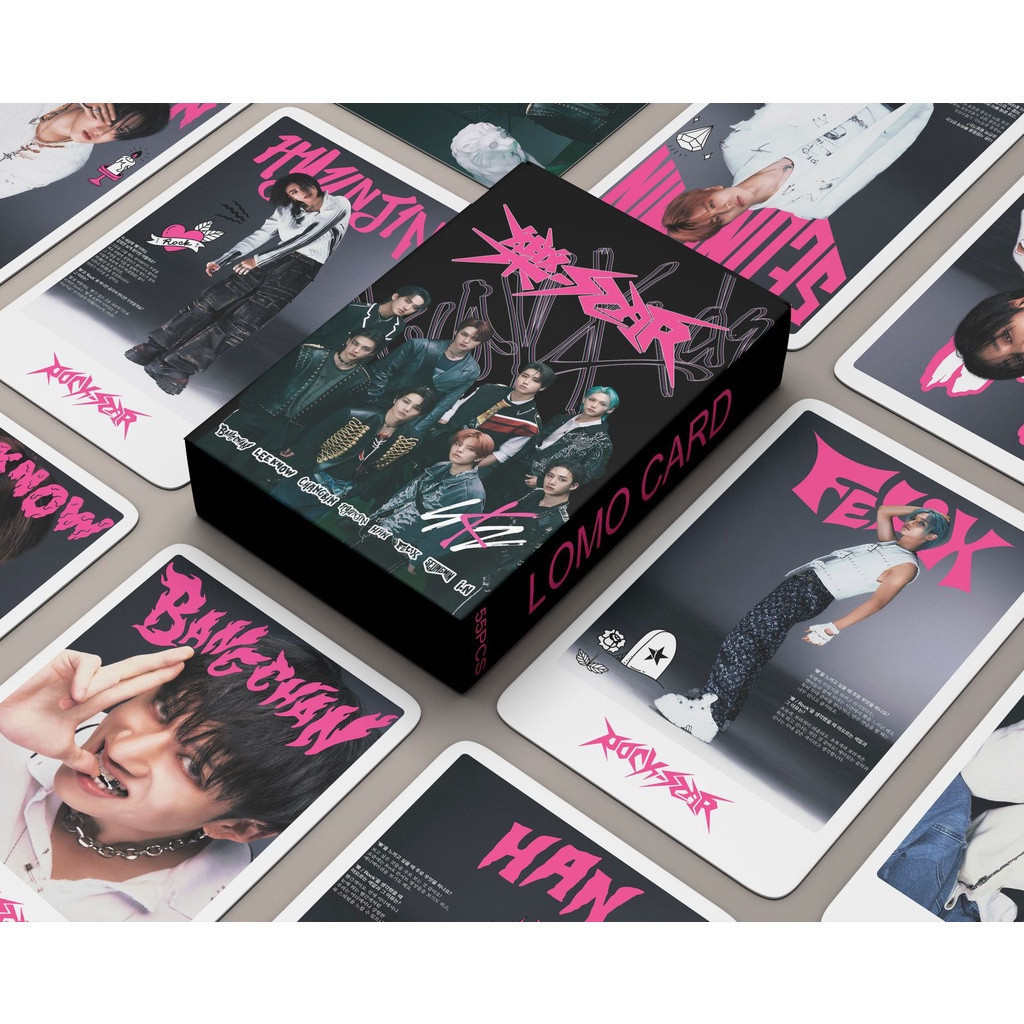 Cartões Fotográficos KPOP 55 peças/caixa Stray Kids-STAR ROCK Album LOMO Postcards 71VH I7RD