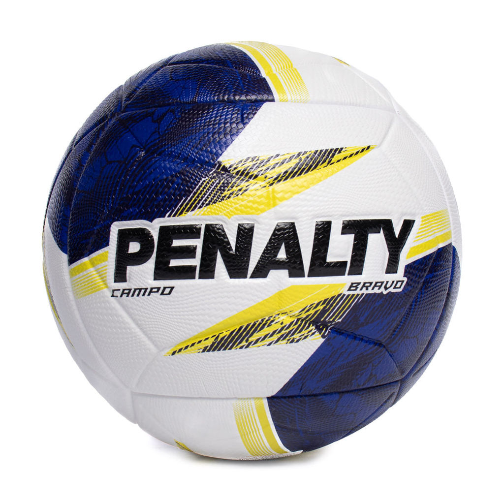 Bola Futebol Campo Penalty Bravo Xxvi 6d Branco/Azul