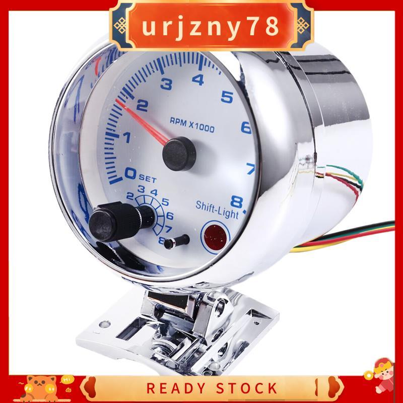 Medidor De Corrida Modificado Para Carro , 3.75 Polegadas , Rosto Branco , Luz Azul , Tacômetro , Painel De Instrumentos
