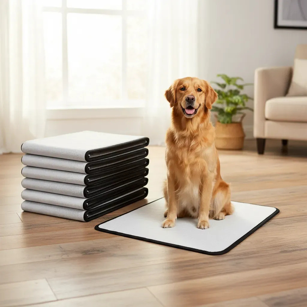 Tapetes higiênicos Kit 3 lavável para pet dog xixi gato educador reutilizável