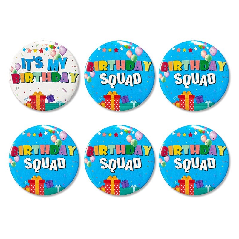 É Meu Esquadrão De Aniversário Distintivo De Festa