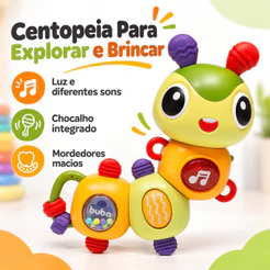 Brinquedo Educativo Buba Centopeia Atividade Musical Para Bebês