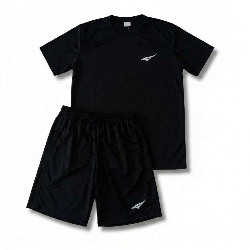 Conjunto Masculino Dry-Fit Camisa + Short tectel Academia e Treino Camisa Musculação Short Corrida Fitness