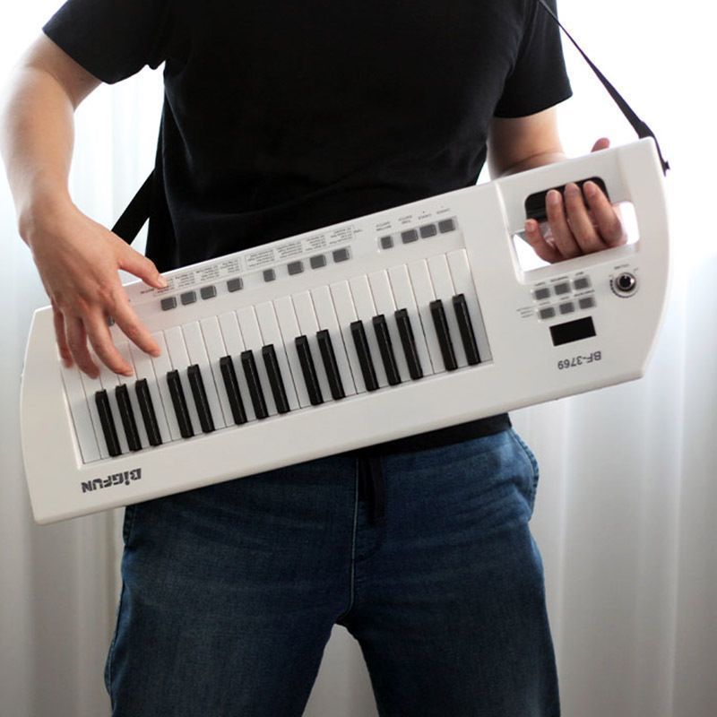 Marca ombro-para trás teclado eletrônico de 37 teclas desempenho de guitarra teclado eletrônico iniciantes teclado eletr
