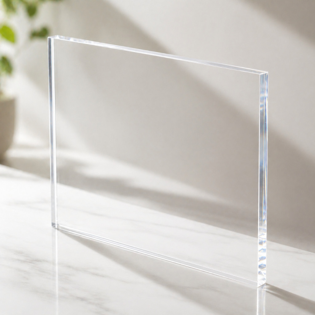 Placa De Acrílico Cristal Transparente 30x20cm Esp. 5mm