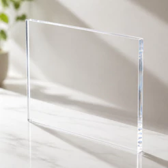 Placa De Acrílico Cristal Transparente 30x20cm Esp. 5mm